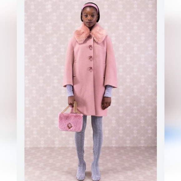 Kate Spade Metallic Tweed Coat - Picture 3 of 11